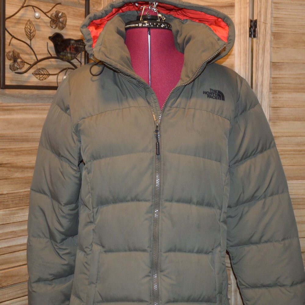 The North Face S Olive Hooded Parka Jacket - Picture 2 of 11